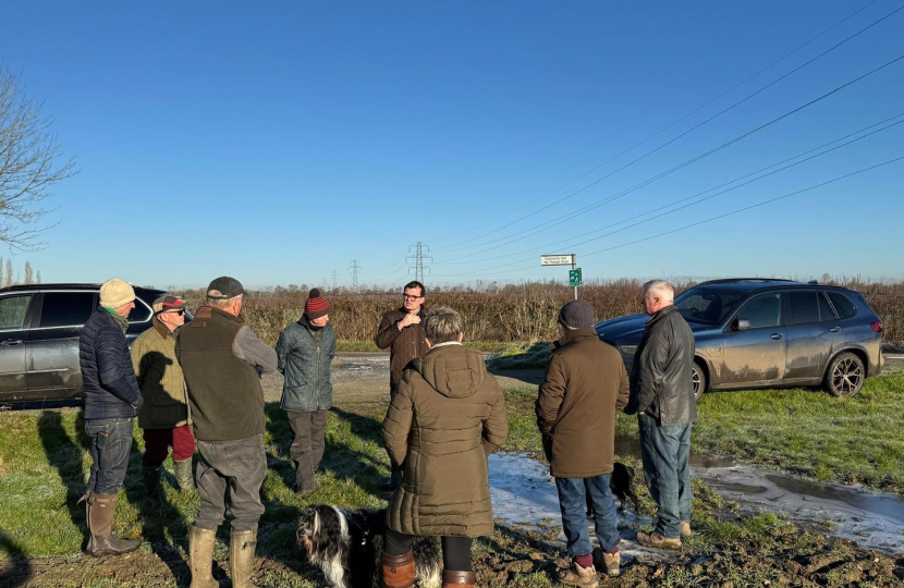 People in a field